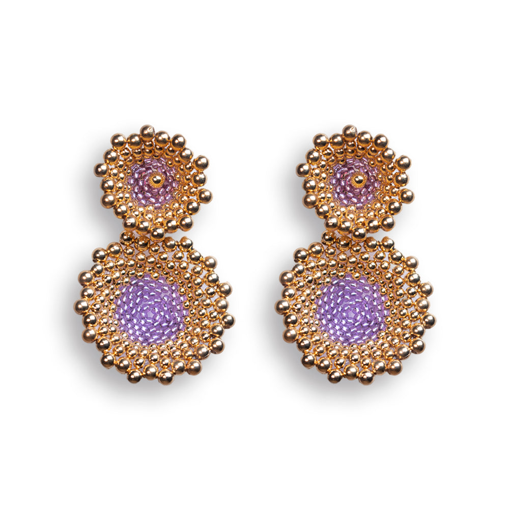 AVIA EARRINGS BRIGHT PURPLE