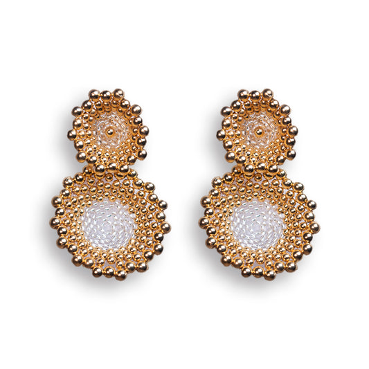 AVIA EARRINGS WHITE