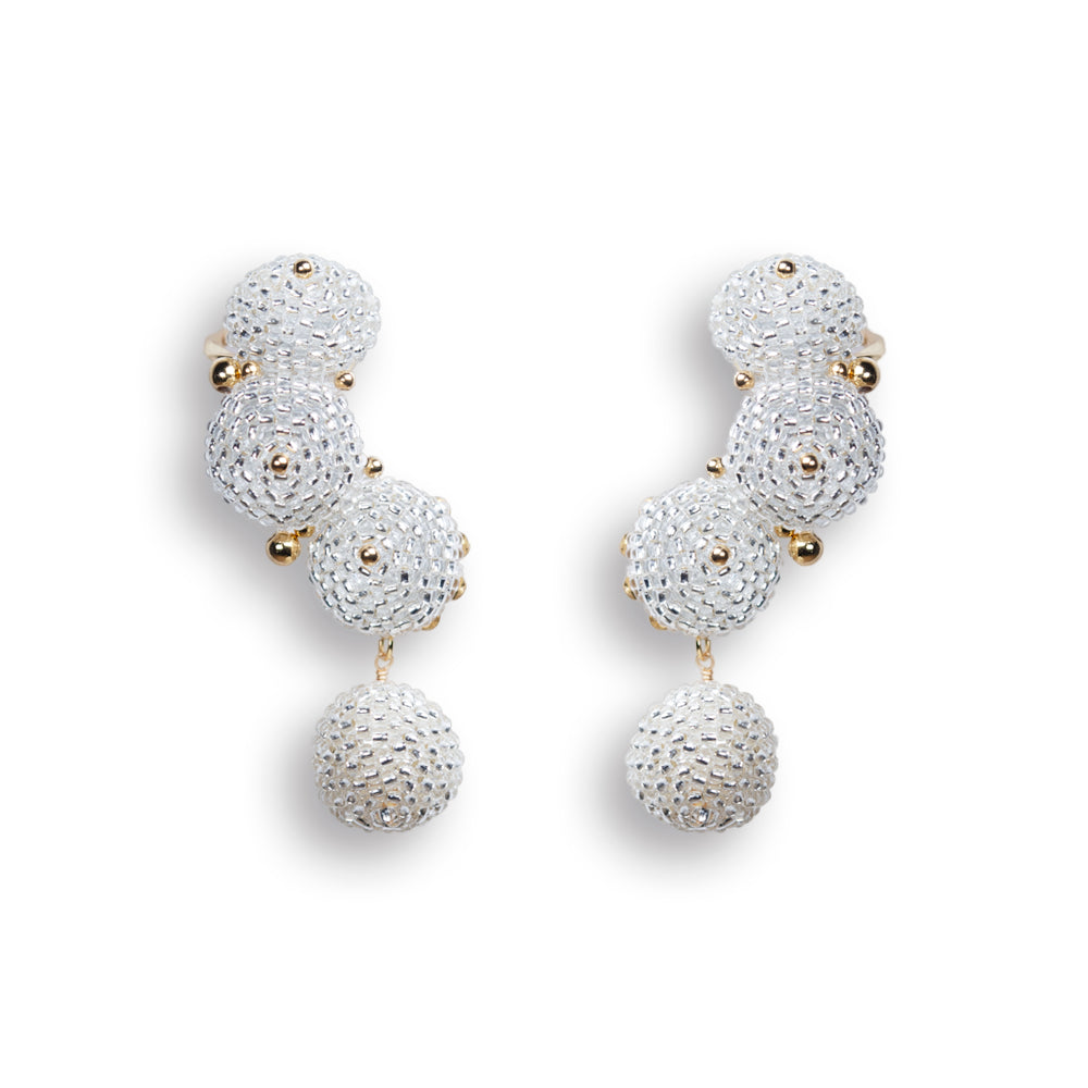 NOVA EARCUFFS & EARRINGS WHITE