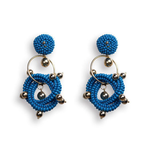 VEMA EARRINGS BLUE